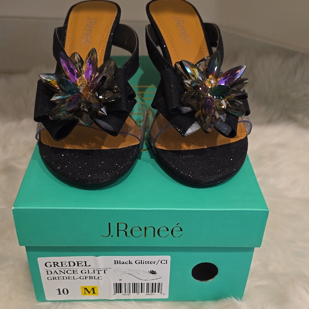 J.Renee Black Heels with Elegant Design